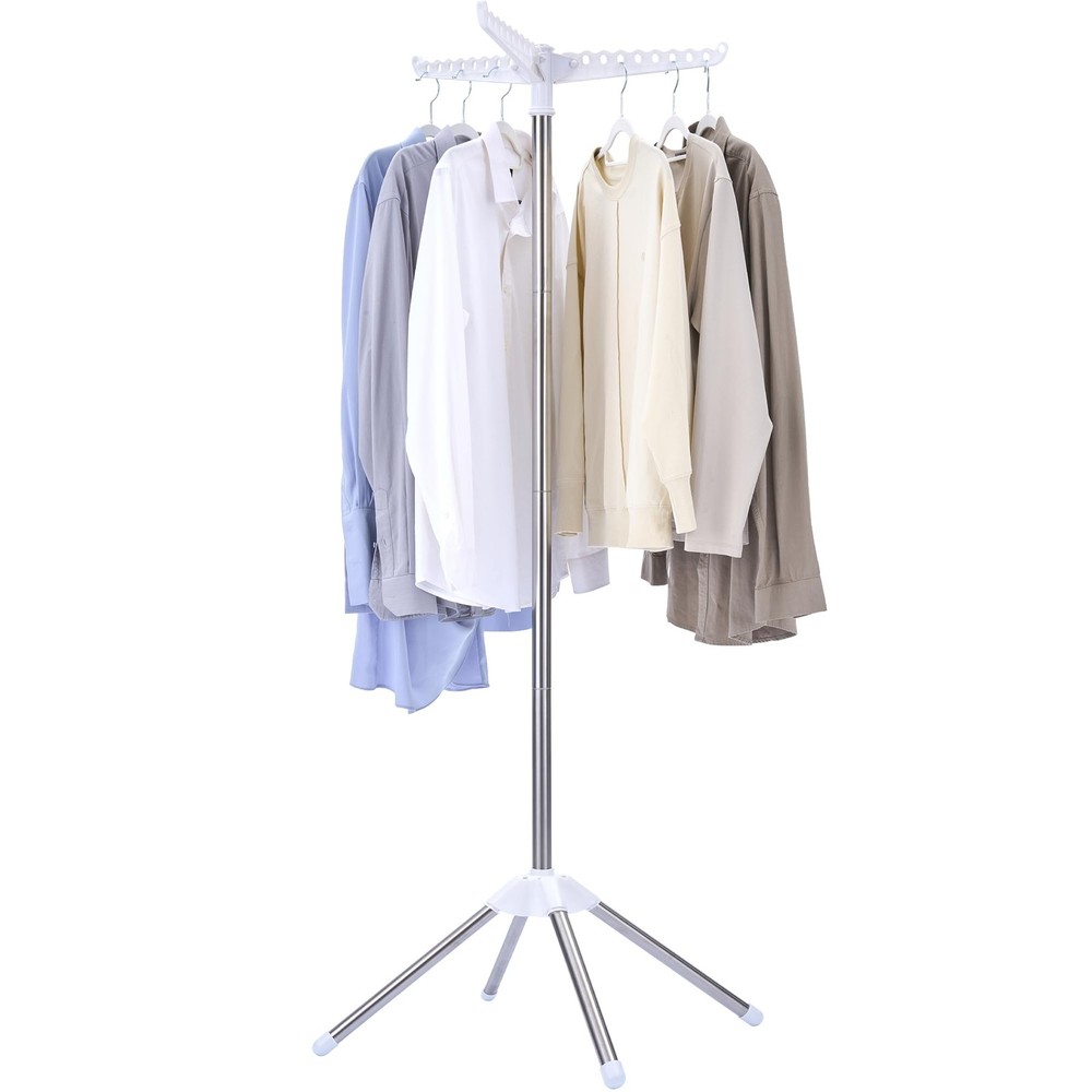 Clothes Drying Rack Foldable, 59 inch Tripod Laundry Drying Rack Indoor with ...