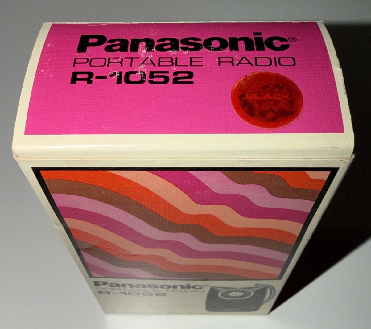 Vintage Panasonic R-1052 Red Portable AM Radio NEW In Box Complete w/Paperwork