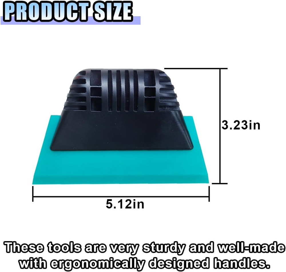 Small Squeegee, PPF Window Tint Squeegee, Rubber Non-Slip Handle Tint Squeegee,