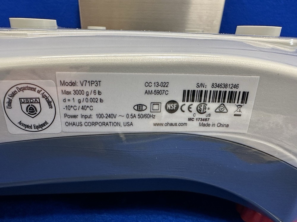 OHAUS Compact Bench Scale V71P3T