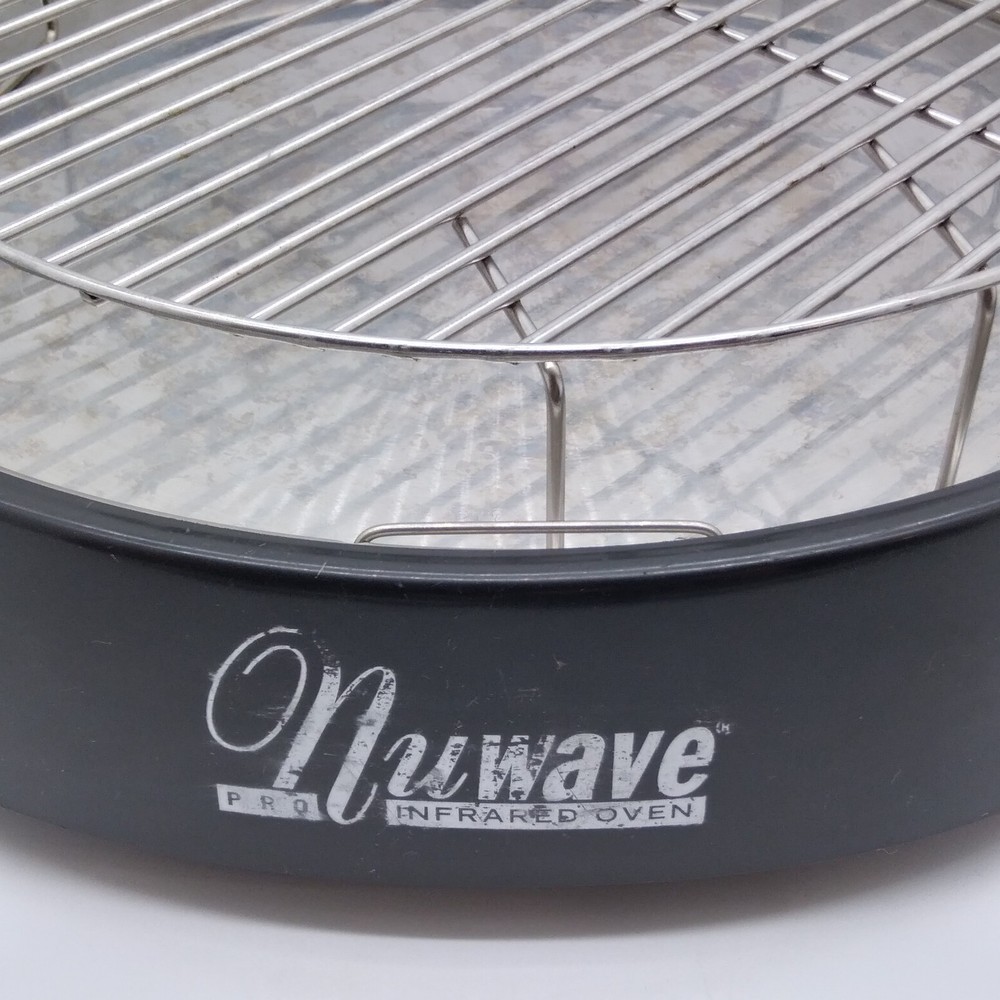 NuWave Pro Infrared Oven Replacement Base + Stainless Drip Pan Black Model 20321