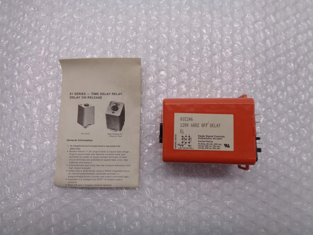 EAGLE SIGNAL 81E2A6 RELAY TIMER NSNP