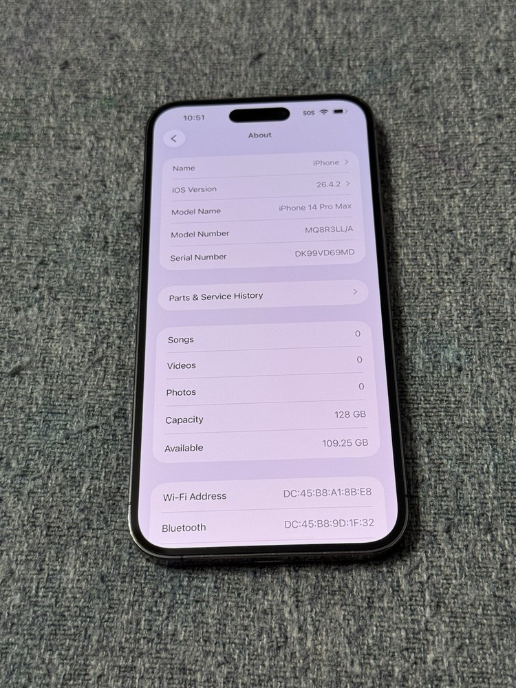 iPhone 14 Pro Max 128GB AT&T Check Esn