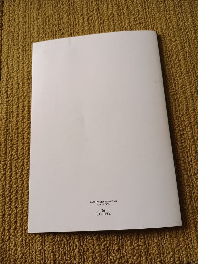 PATCHWORK PATTERNS BOOKLET vtg 1982 Crafts Current Designs Quilting Sewing