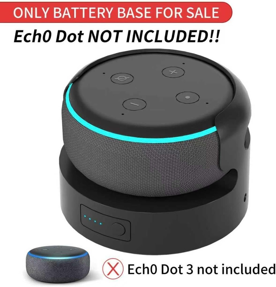 16-Hour Battery Pack for Dot 3rd Gen & Google Mini 2 - Portable & Durable Design