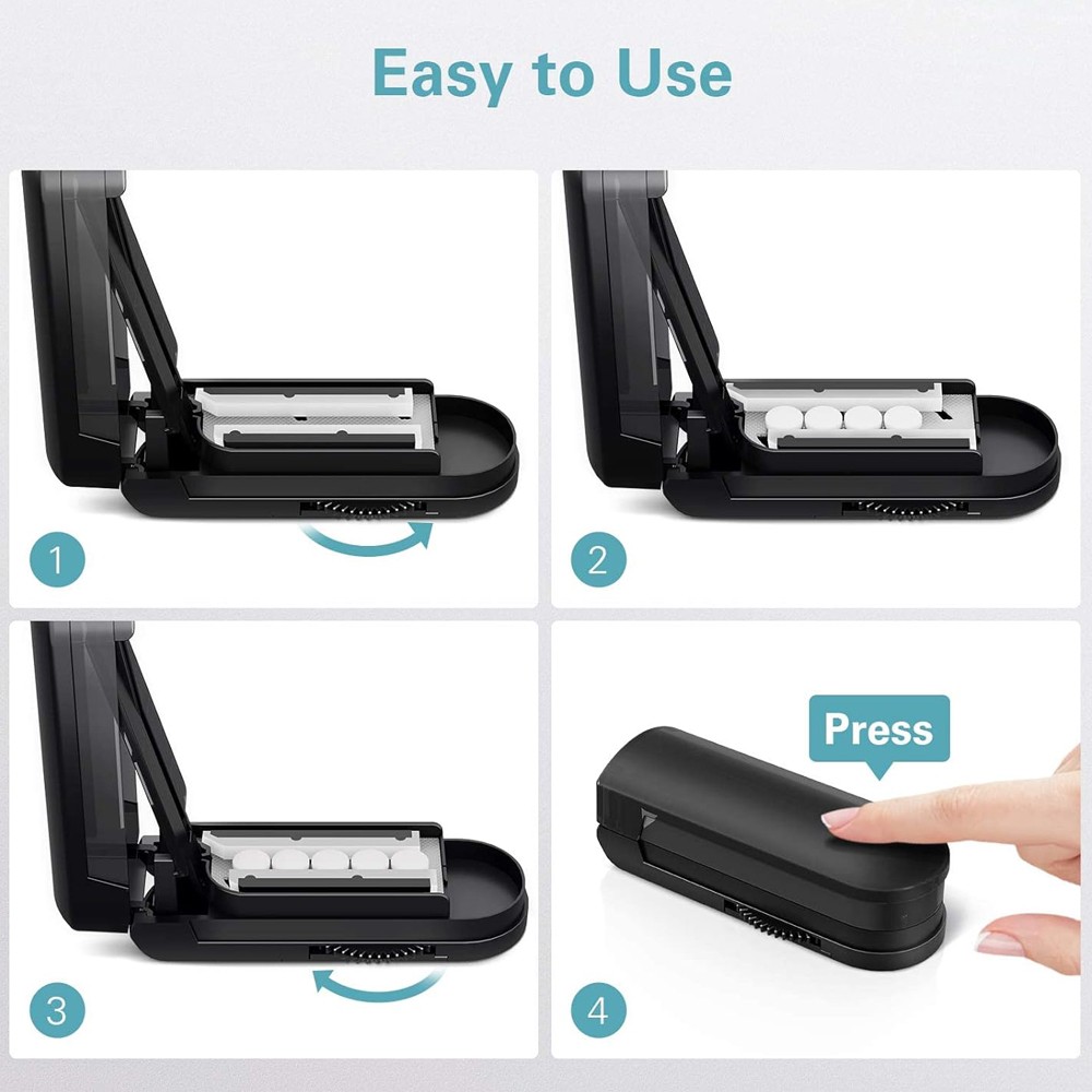 Pill Cutter Tablet Splitter With Sharp Blade Easy Cut Small Medium Large Pills