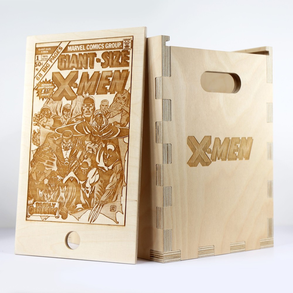 X-MEN Marvel Timber Comic Storage Box *Comics Not Included