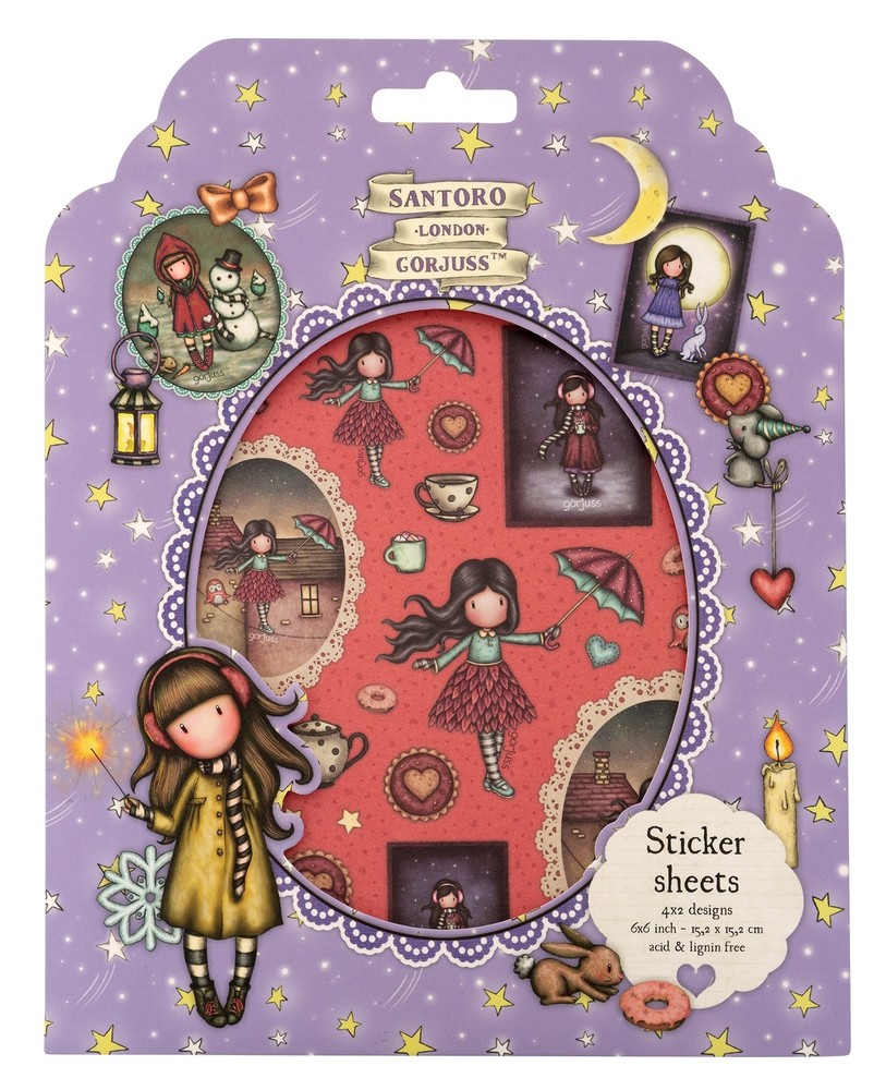 Studio Light Gorjuss Sticker Sheet-Nr. 14, 8 sheets