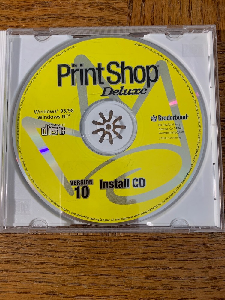 Print Shop Deluxe Computer Software
