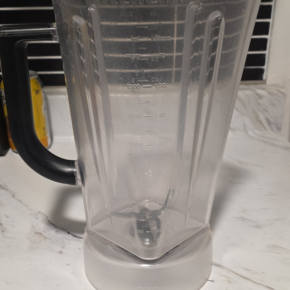 KitchenAid Blender Jar 1.75L Clear Plastic with Blade Assembly & Handle