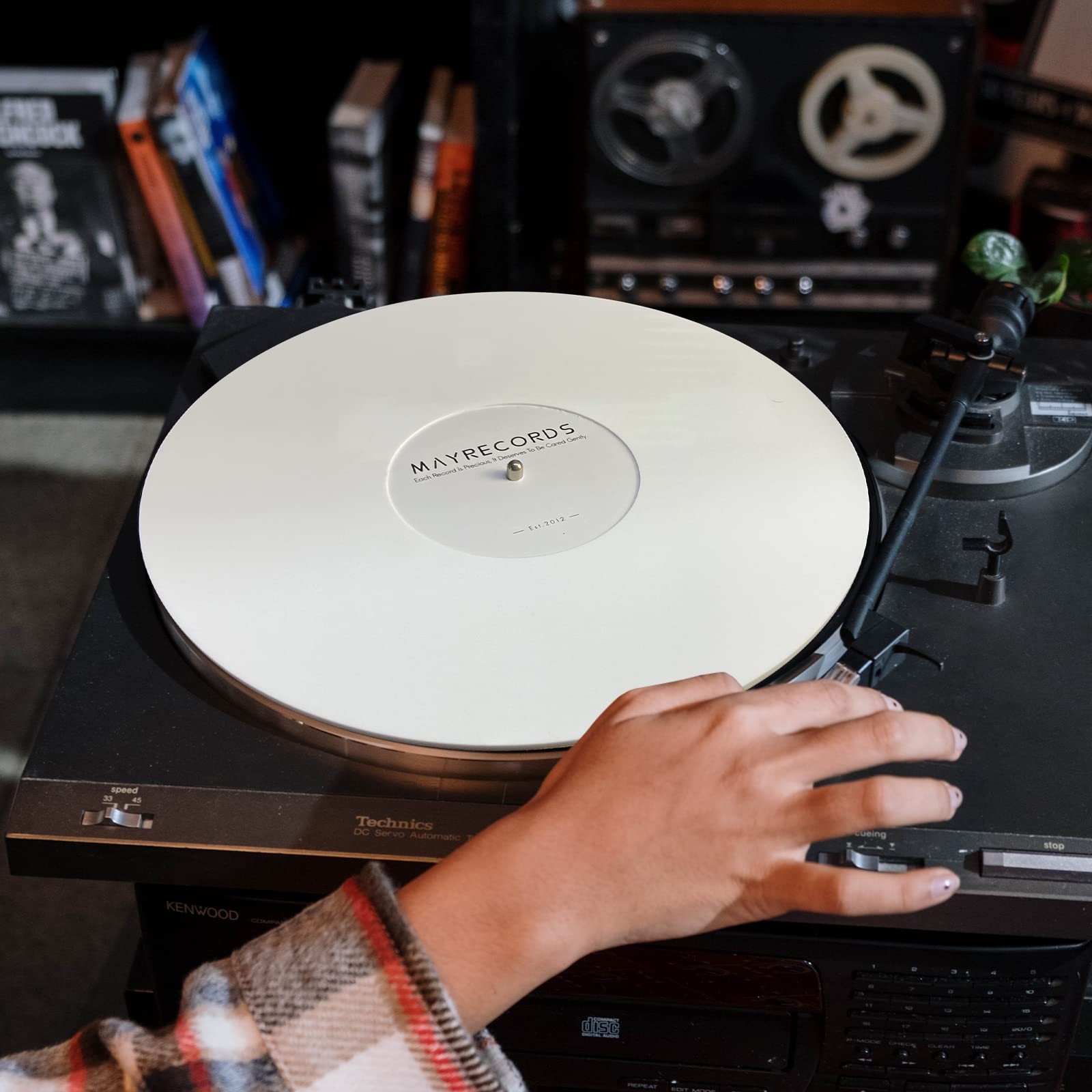 Acrylic Turntable Platter Mat, 12 Inches Acrylic Slipmat for Vinyl LP Record