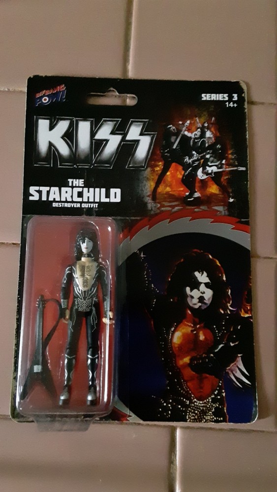 3 Kiss figures from the Destroyer era. Bif Missing Gene Simmons