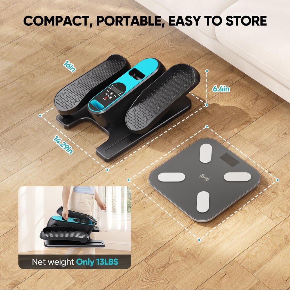 Dripex Under Desk Elliptical Machine Electric Leg Exerciser While Sitting for