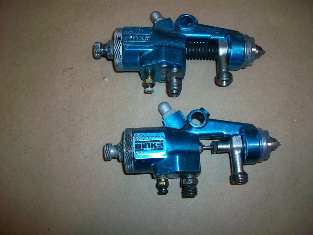 2pc Binks BBR HVLP Paint Spray Gun USED