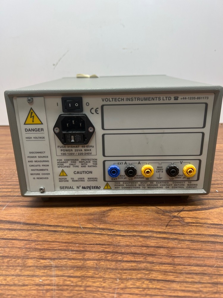 Voltech PM100 Single Phase Power Analyzer