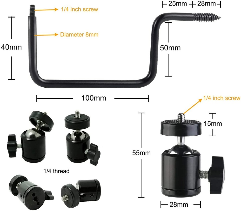 4 Pack Trail Game Camera Tree Mount Trail Camera Holder Camera Mounting Bracket