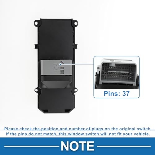 Power Window Switch No.35750-TE0-A41 Front Left Driver Side Window Control