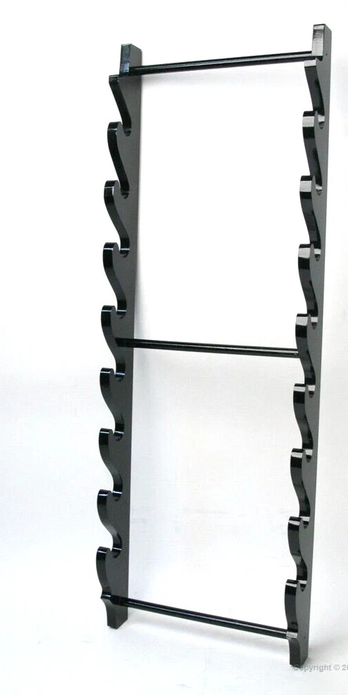 Eight Sword Wall Hanger Swords Stand Brown