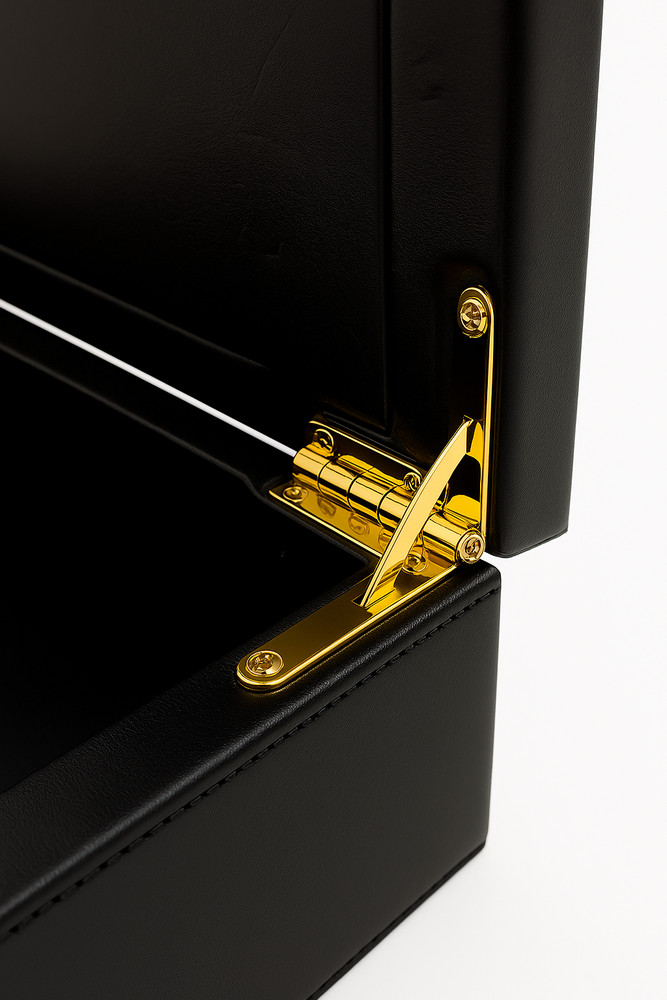 Ronnefeldt - Black Leather Teavelope Treasure Chest (Small)