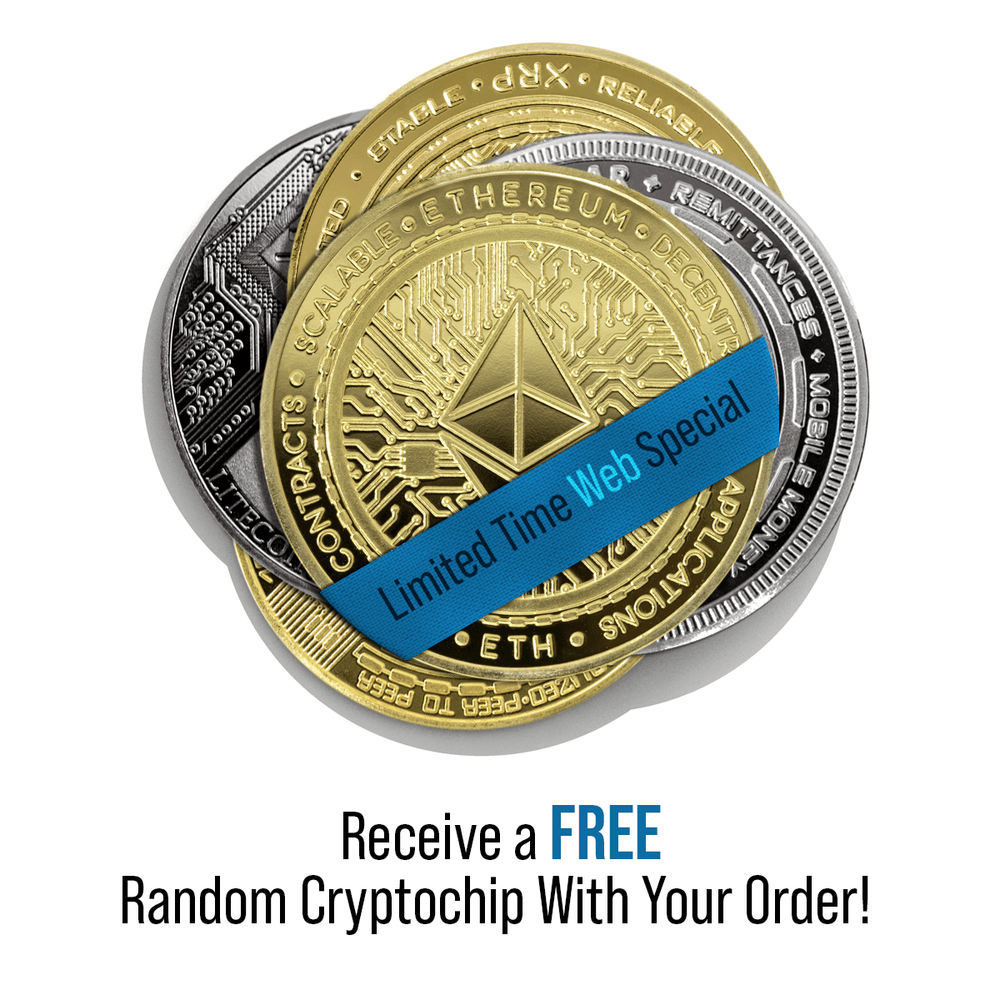 Cryptochips | Litecoin (LTC) Physical Crypto Coin | Collectable Cryptocurrency
