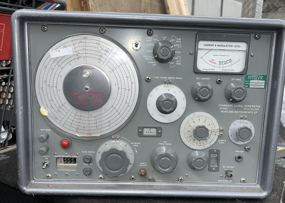 Marconi TF144H  Instruments Standard  Signal Generator Untested