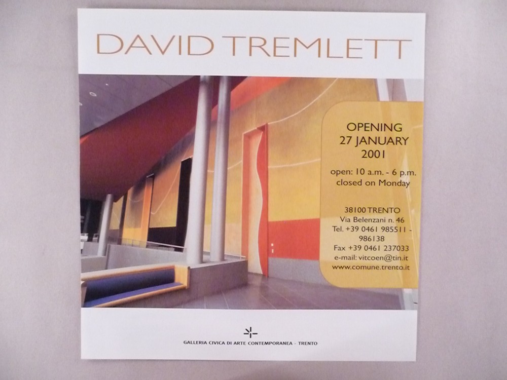 David Tremlett MAGAZINE AD - 2001