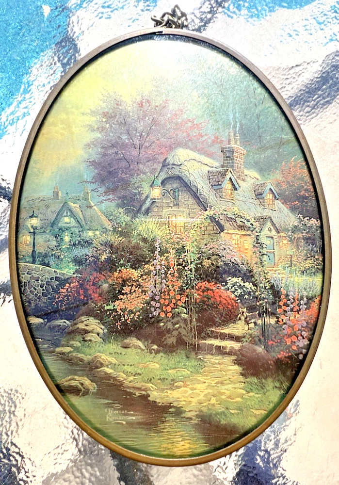 3 Different Thomas Kinkade Glass Suncatcher