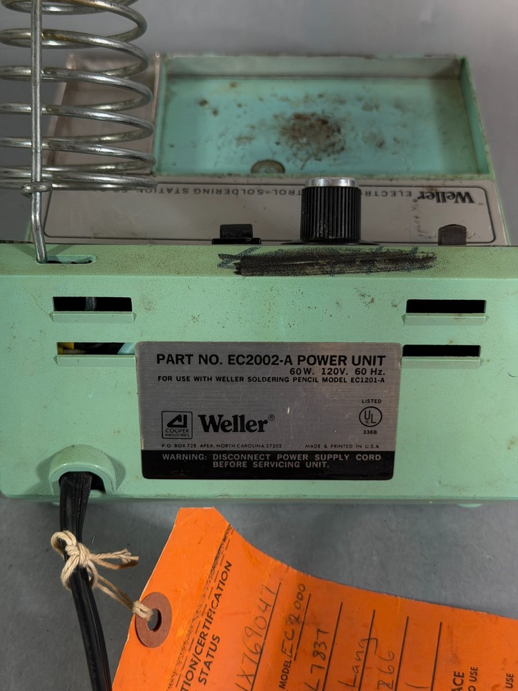 Weller Electronic Control Soldering Station EC2000