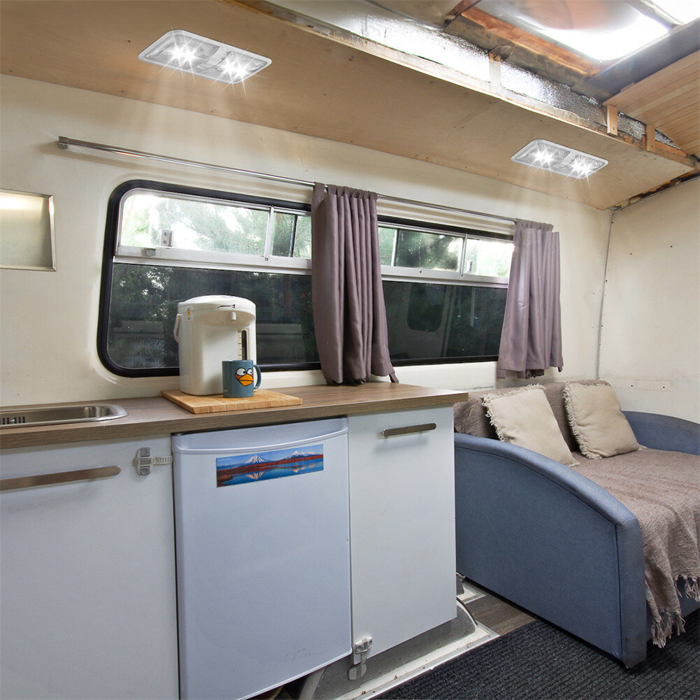 4PCS 12V Led RV Ceiling Dome Light RV Interior Lighting for Trailer Camper Boat