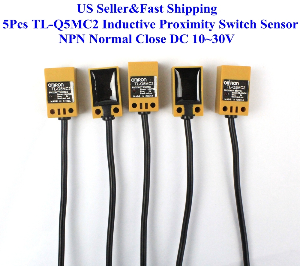 5Pcs TL-Q5MC2 Inductive Proximity Switch Sensor NPN Normal Close DC 10~30V US
