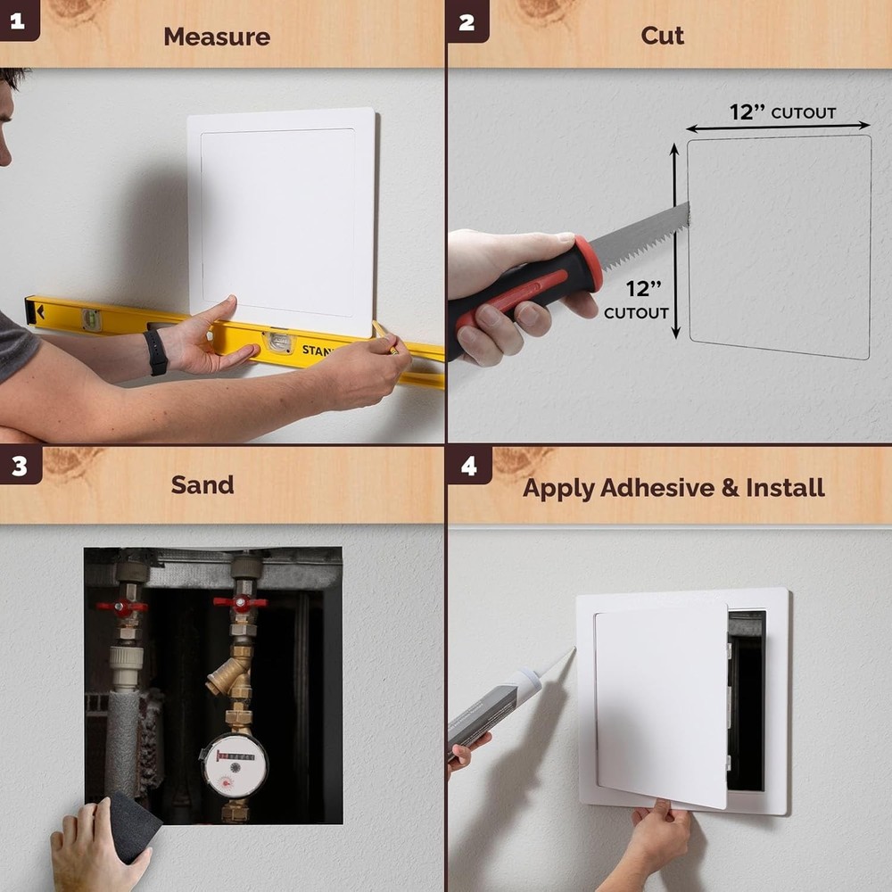 Durable 12x12 Access Panel for Easy Installation & Stylish Wall Concealment