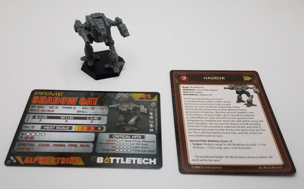 Battletech Clan Command Star - Shadow Cat *Mech & Cards*