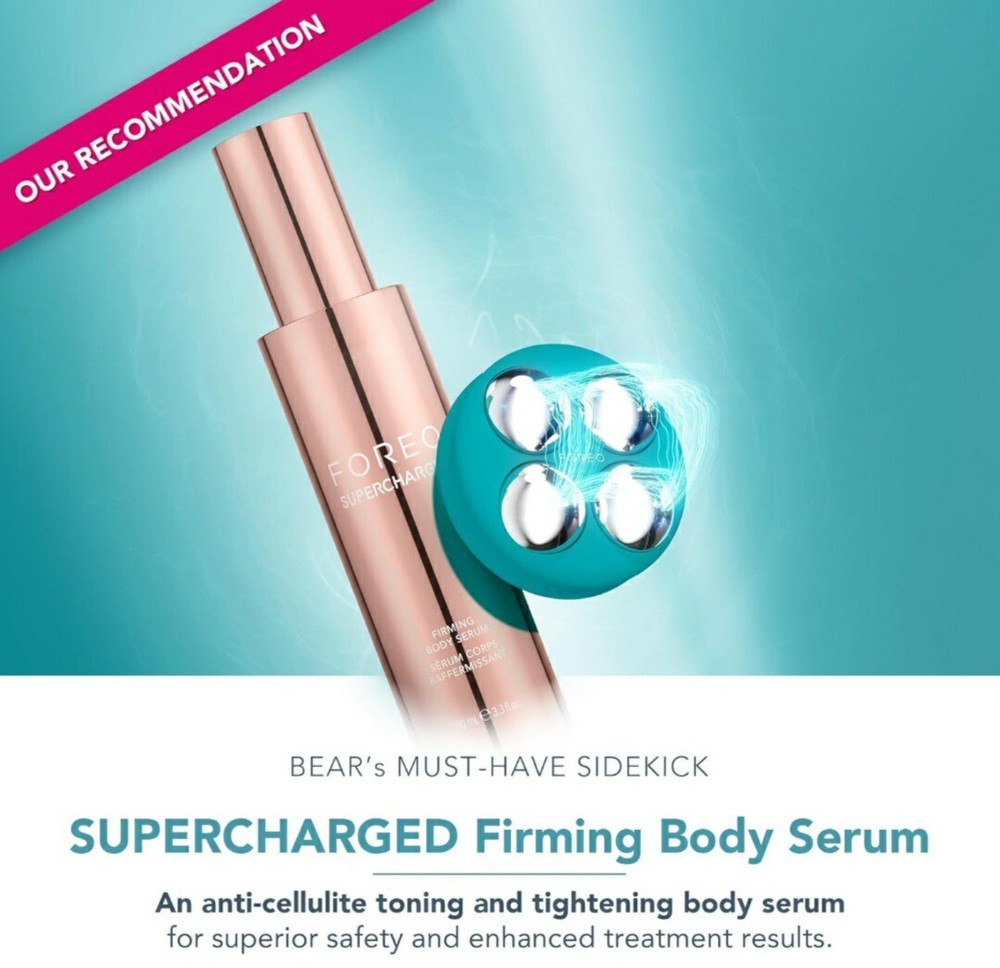 FOREO BEAR 2 BODY ADVANCED MICROCURRENT BODY TONING DEVICE IMPROVES WRINKLES