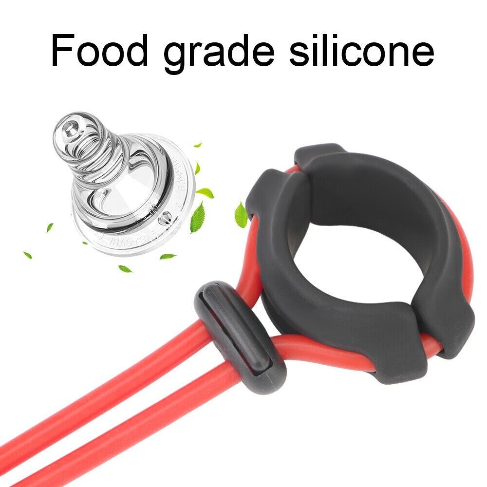 Ball Stretcher Enhancer Squeeze Scrotum Testicle Silicone Ring Delay Ejaculation