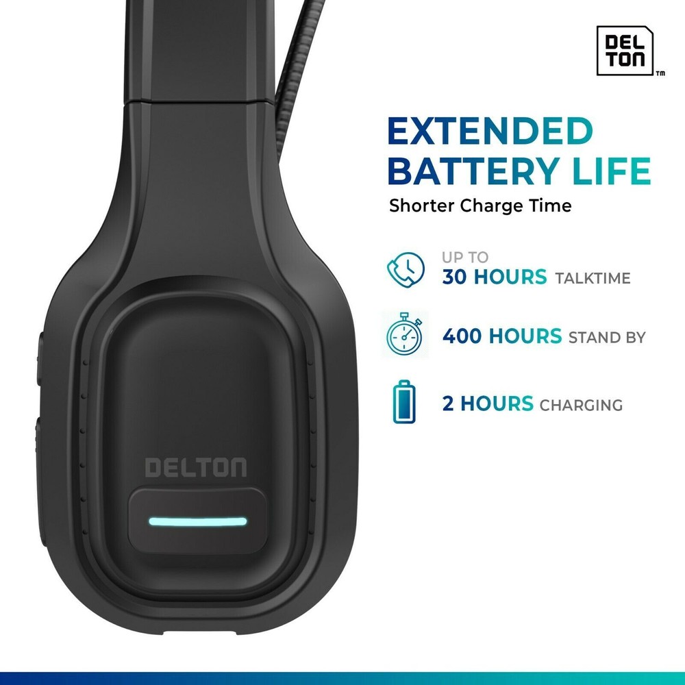 Delton Professional Wireless Computer Headset with Mic