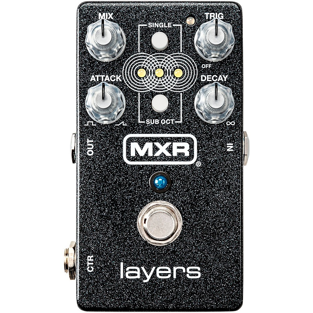 MXR M307 Layers Delay Effects Pedal Black Sparkle