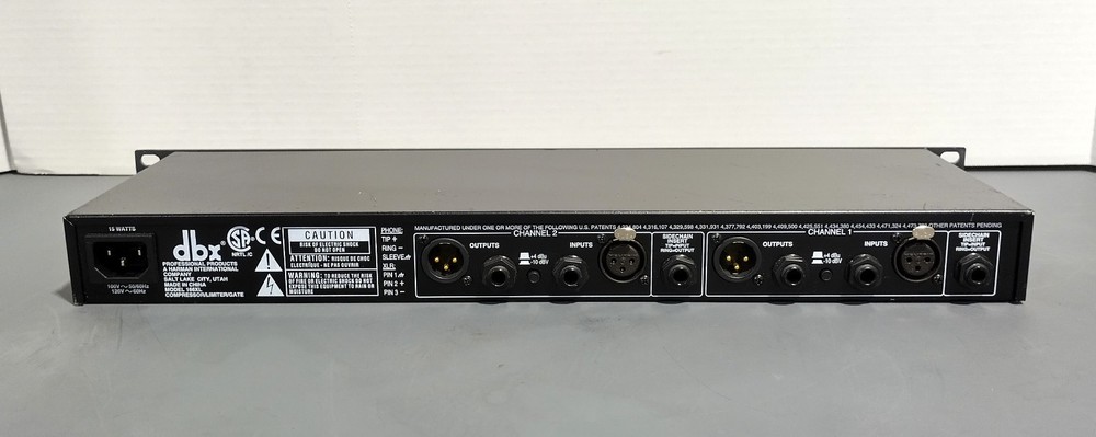 DBX 166XL Professional 2-Channel Analog Compressor/Limiter/Gate Rack System