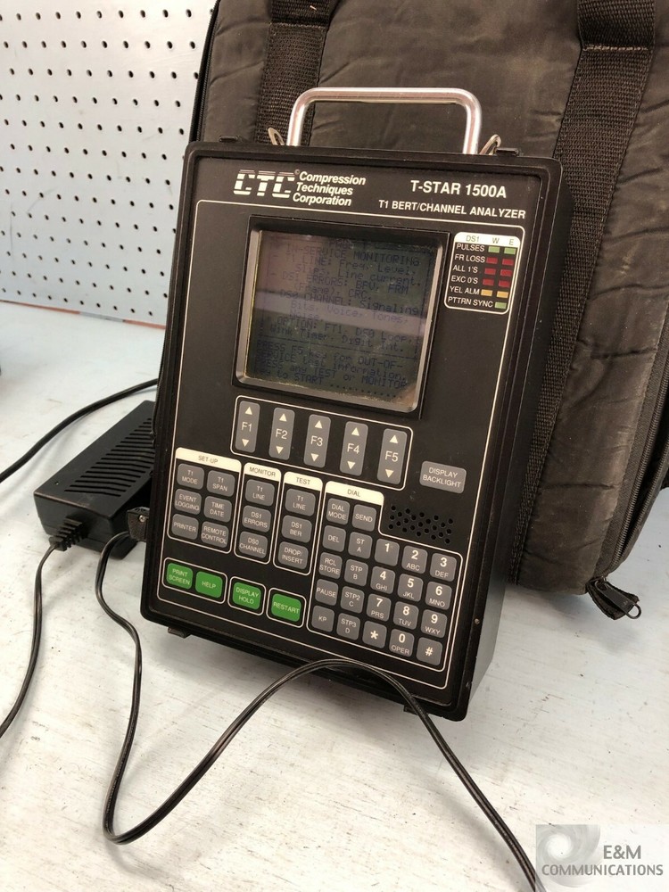 T-STAR 1500A COMPRESSION TECHNIQUES CORP CTC T1 BERT & CHANNEL ANALYZER