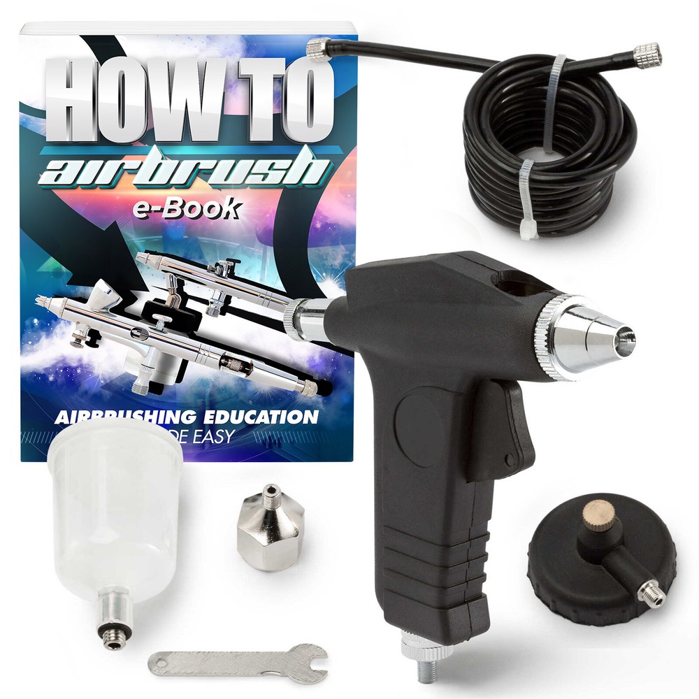 Single Action Trigger Style Airbrush with Propellant Adaptors