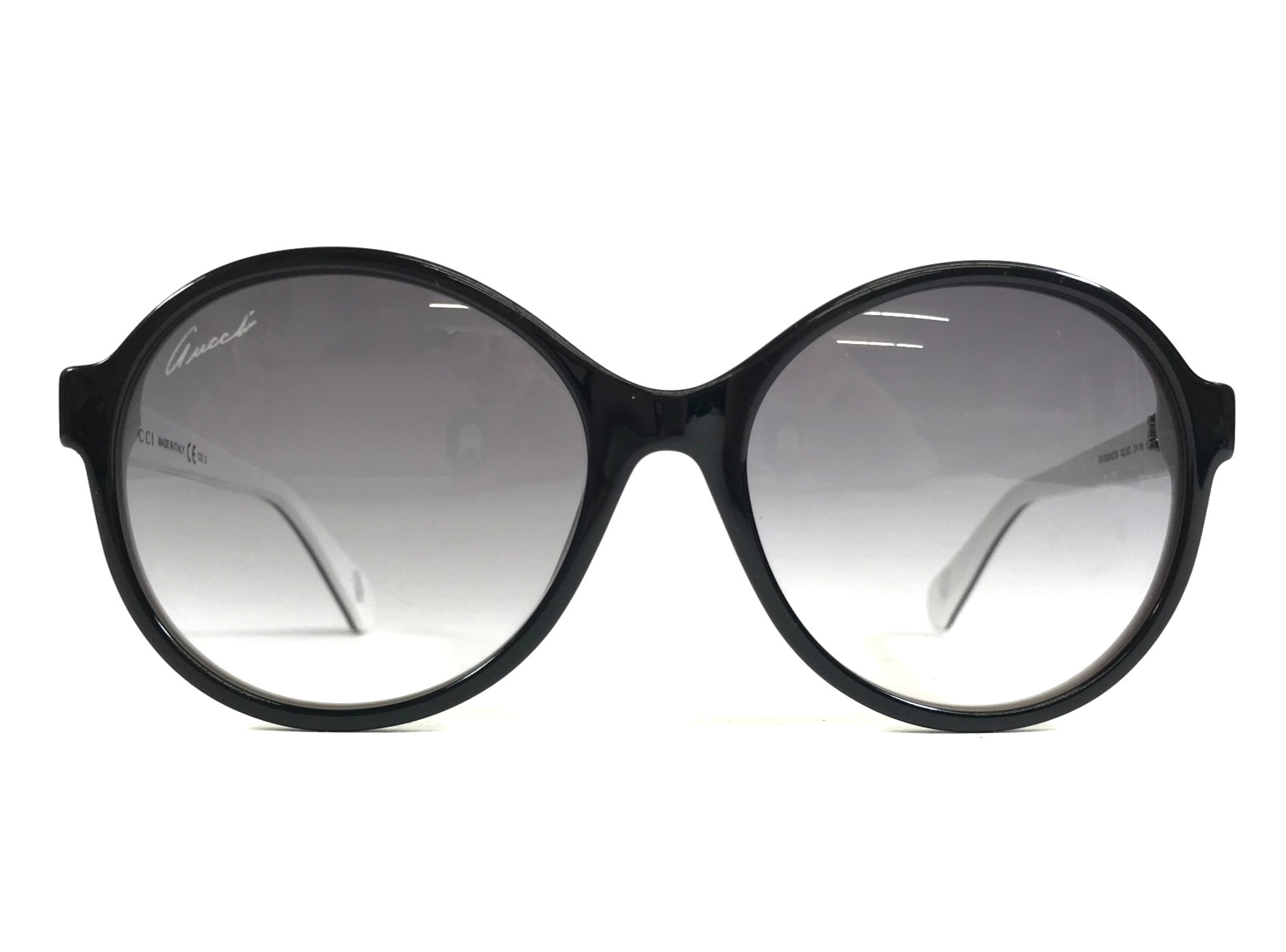 Gucci Kids Sunglasses GG5001/C/S IQLBD Black White Round Frames with Gray Lenses