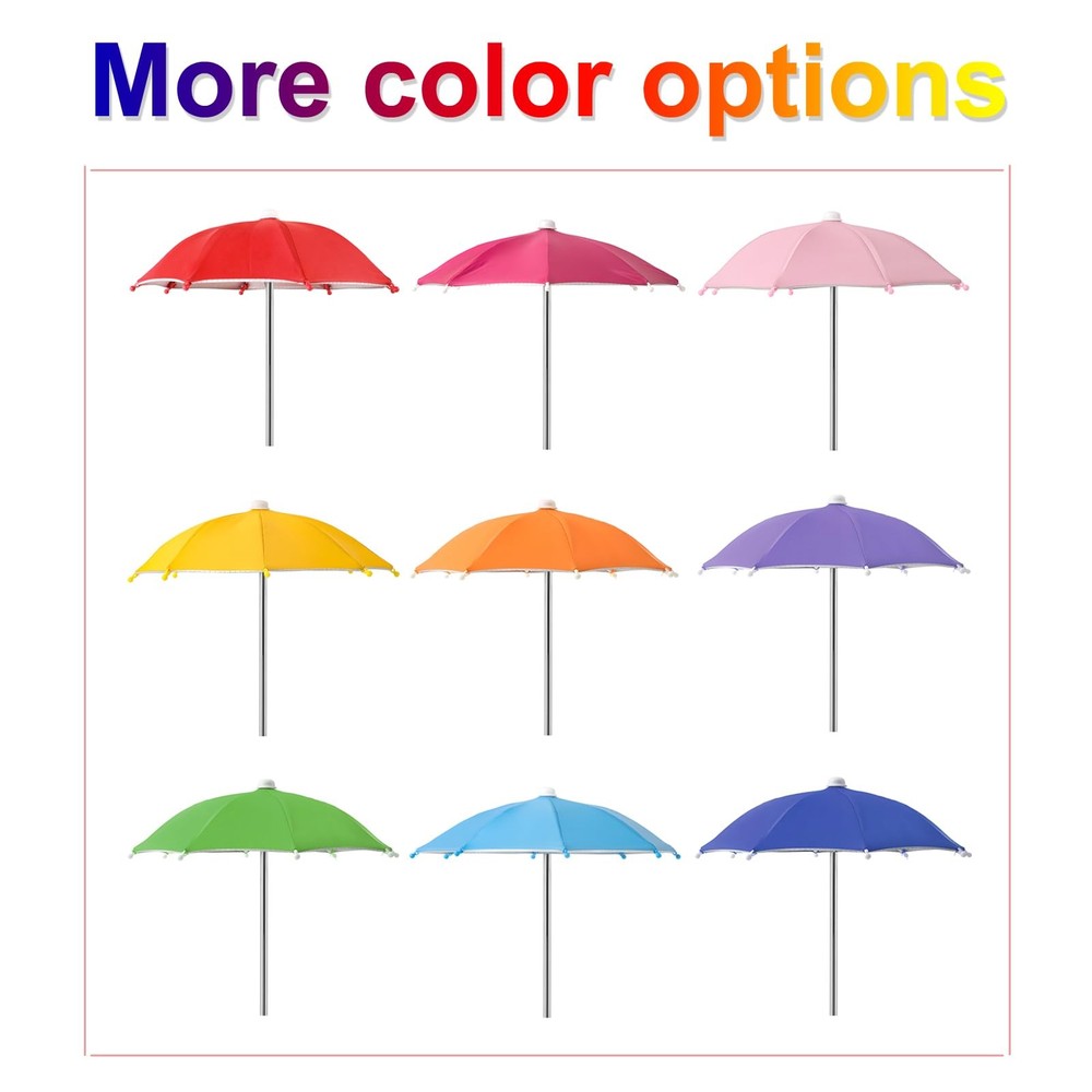 Squirrel Picnic Table Feeder Replacement Mini Umbrella for Outside (Blue) Blue