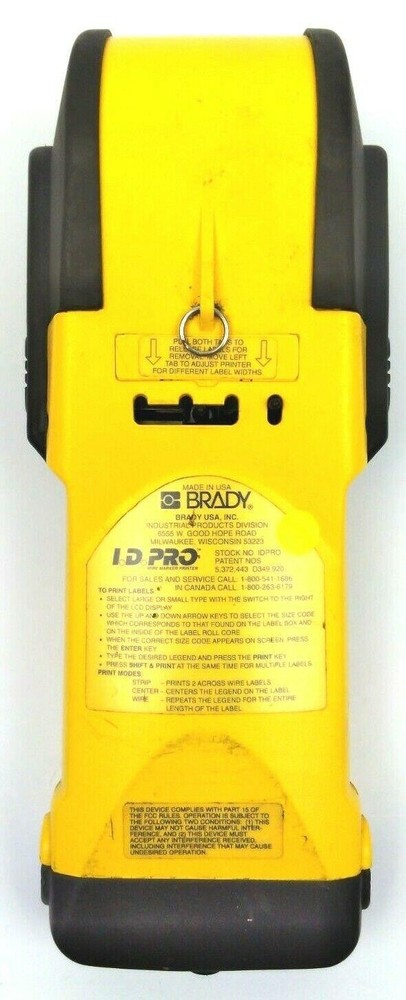 Brady ID Pro Portable Wire Marker Label Dot Matrix Printer