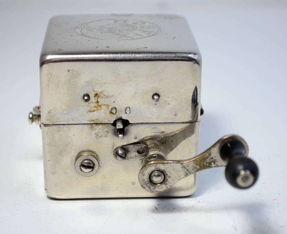 BROKEN Rollfix Mond Extra German Mechanical Razor Blade Sharpener Machine Vtg