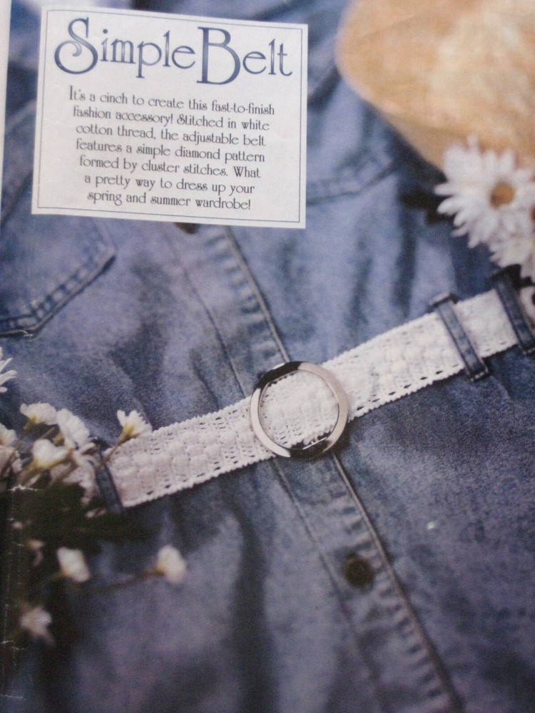 Simple Belt; (1251-39);  vintage  crochet  pattern