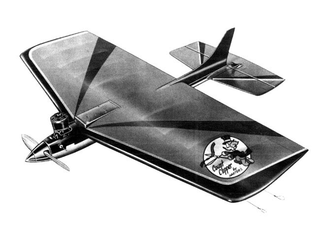 Count Clipper C/L Combat 34" Wingspan RC Model Airplane Printed Plans &Templates