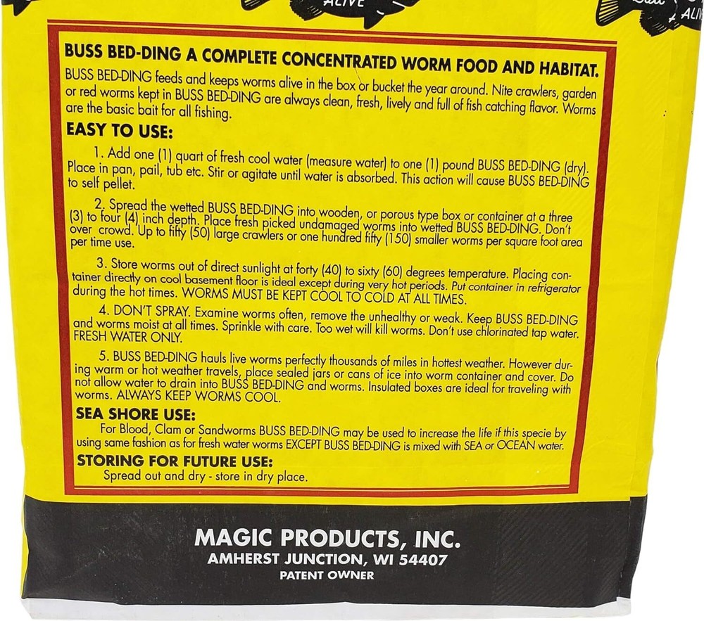 Magic Products Buss Worm Bedding, 5-Pound