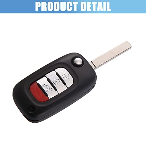 CWTWB1G767 Car Key Fob Shell 4 Button Remote Control Key Case Shell Keyless