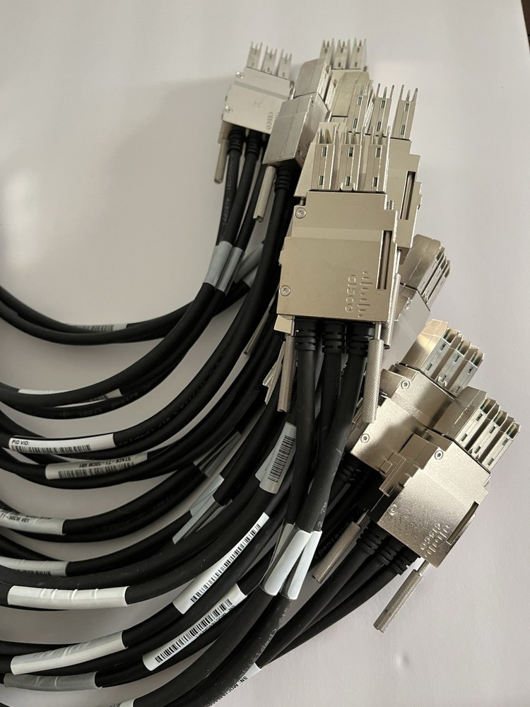 Lot of 12 Cisco Stack-T1-50CM V01 Stacking Cable 800-40403-01 UNTESTED