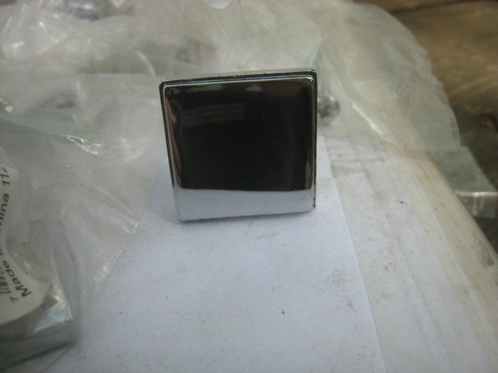 10 yes 10 Rusticware 991CH 1-1/8 Inch Square Chrome Cabinet Knobs with base