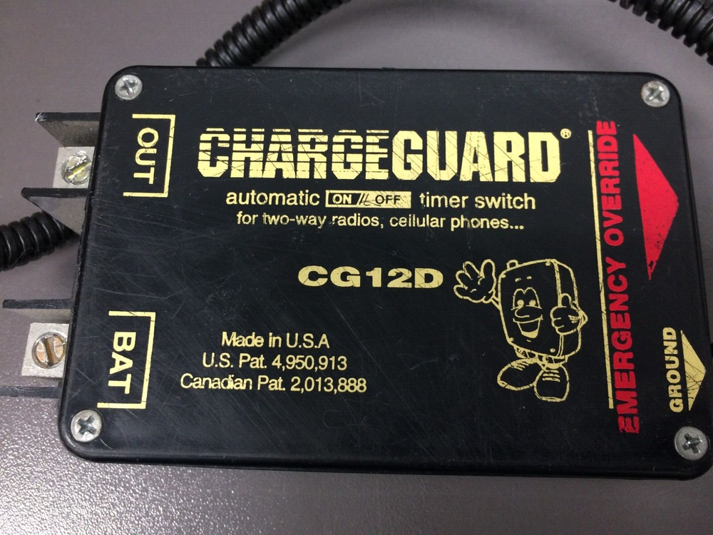 ChargeGuard CG12D, Automatic Timer Switch for Two Way Radios, Phones